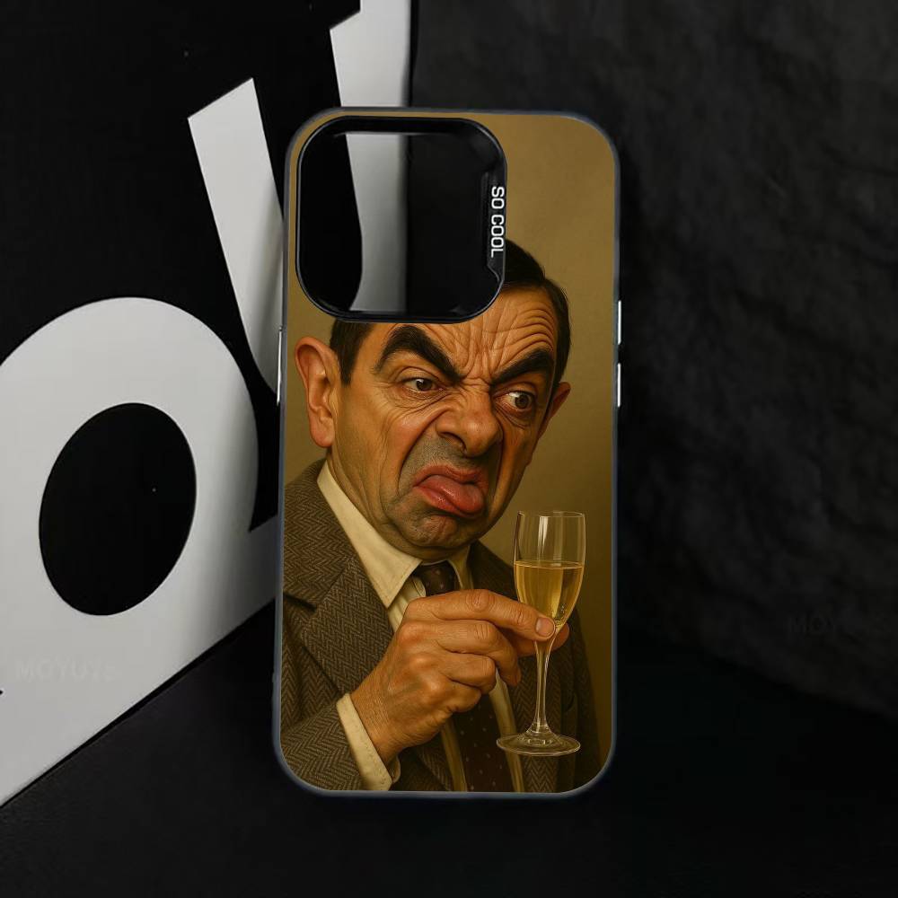 Mr_B-Bean Phone Case For iPhone 17,16,15,14,13,12,11 Plus,Pro Max,XS,Colorful Silver Black Cover