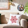 Acrylic Winter Cardinal Suncatcher Stained Glass Effect Window Hanging Ornament Holiday Bird Lover Gifts for Mom Grandma