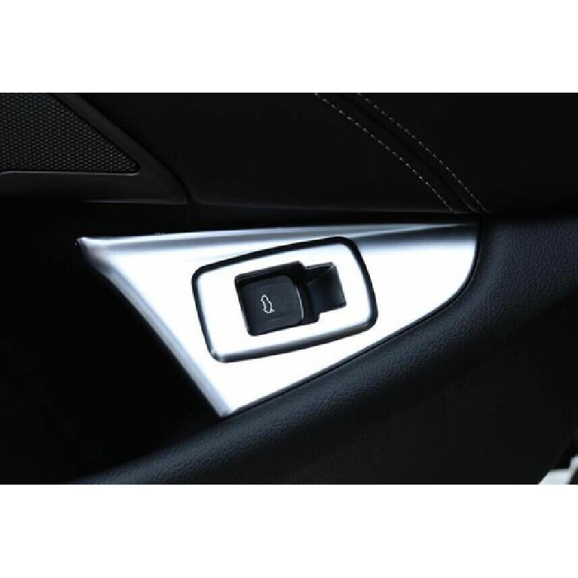 Silver ABS Tailgate Rear Door Switch Cover Trim Fit For BMW 5 Series G30 2018-22