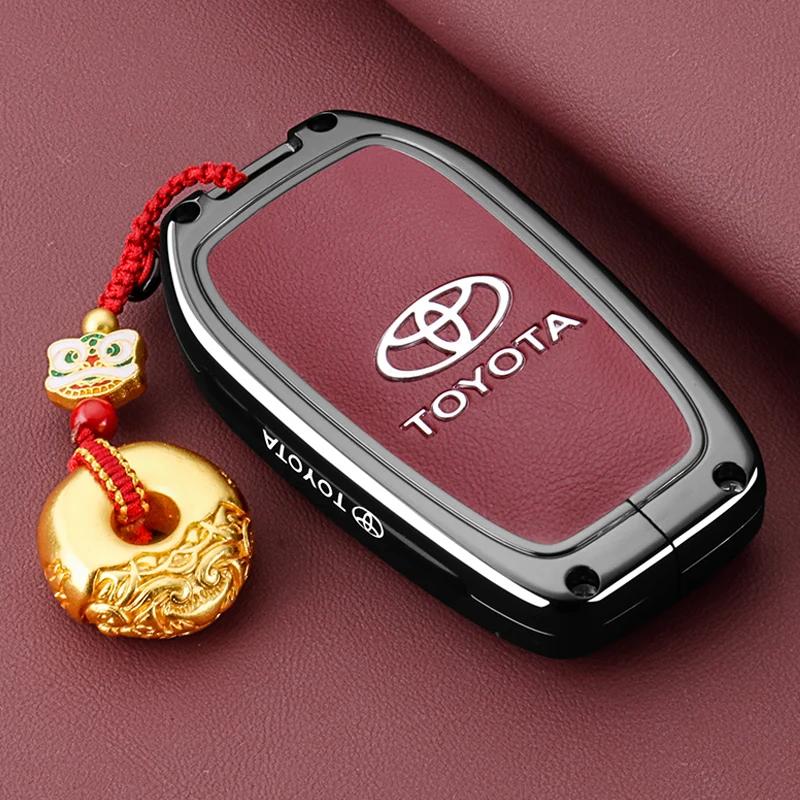 Key Fob Cover Case Compatible with 2025 2024 Toyota Sienna Highlander Corolla Crown Venza RAV4 Tacoma Fortuner Land Cruiser