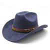 Traditional Knot Pattern Wool Felt Hat With Wide Brim For Men And Women