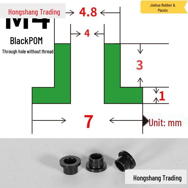 Step T-Shaped Nylon Insulating Bushing Washer, M3-M35 Thread Protection Spacer