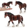 Realistic Pvc Clydesdale Pony Model Horses For Kids Stunning Static Animal Figurines