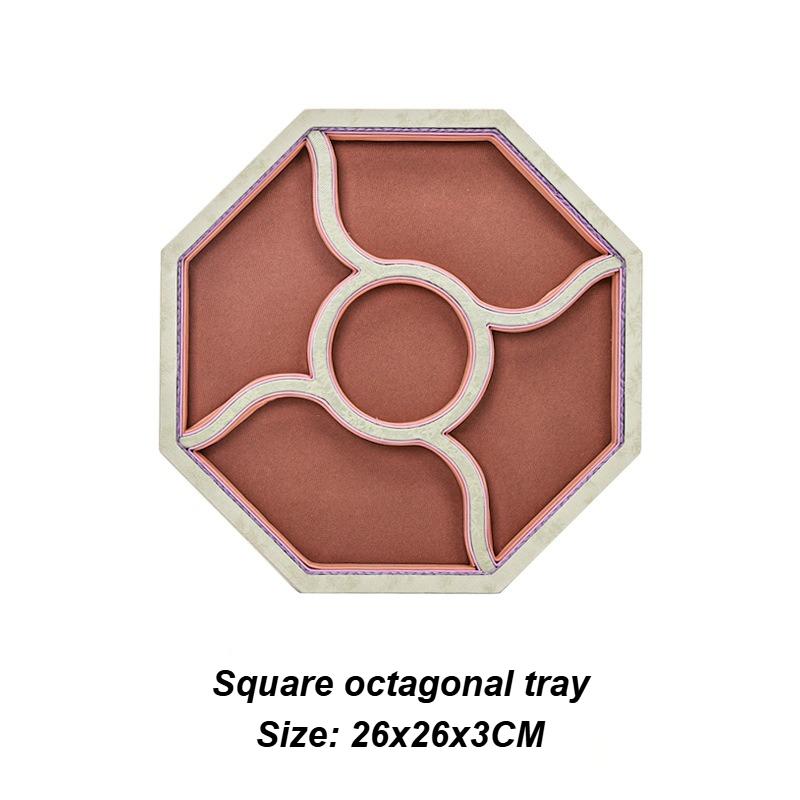 Octagonal Jewelry Tray Creative Jade Storage Display Tray Counter Bracelet Display Plate Live Streaming Jewelry Shooting Props