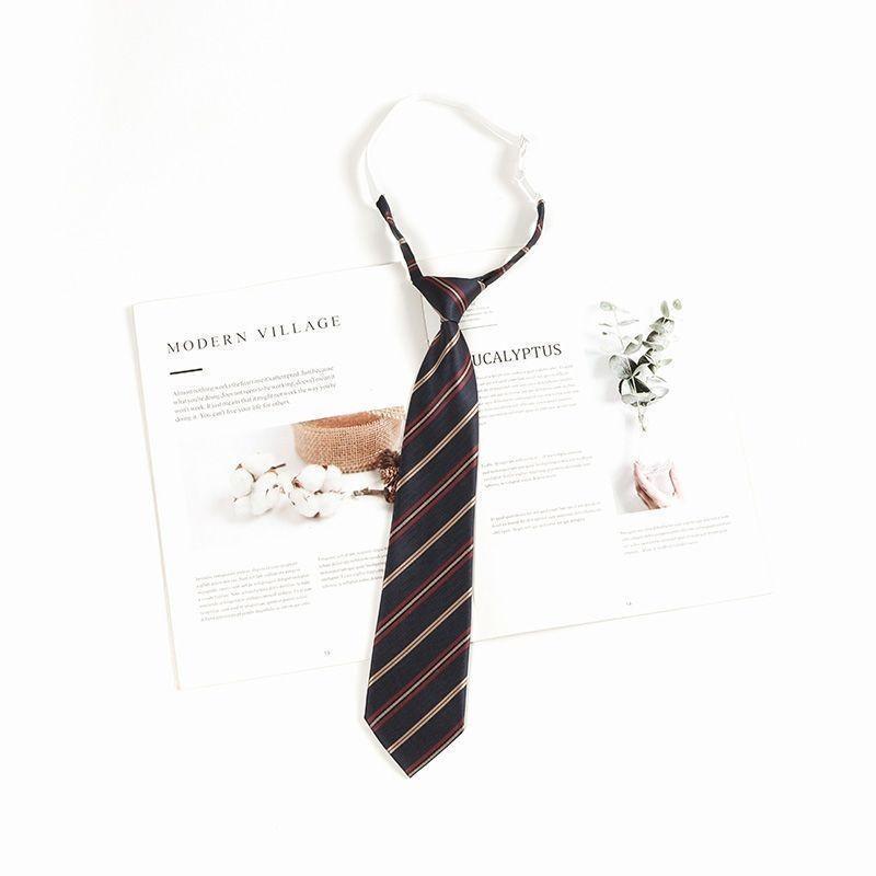 Silk Kids Tie With Striped Pattern For Graduation And School Events