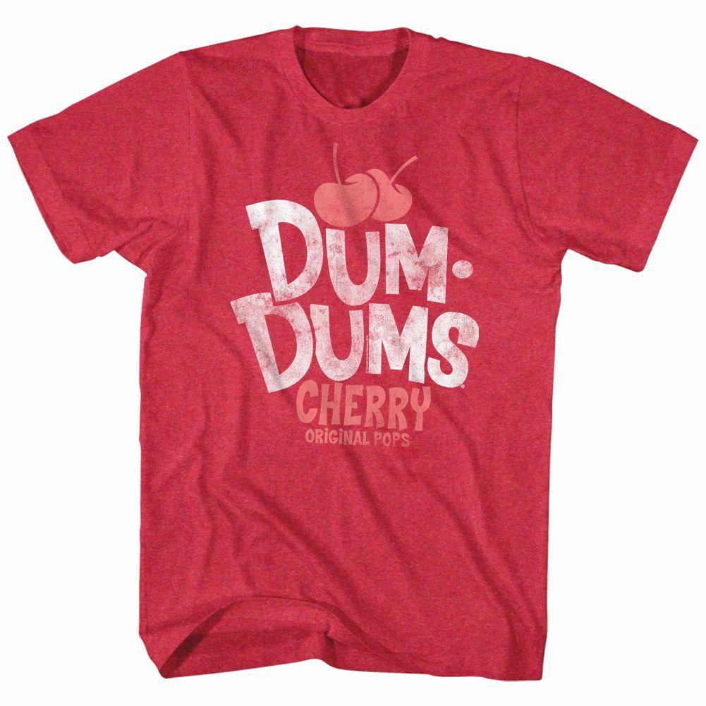 Dum Dums Cherry Cherry Heather Adult T-Shirt XXXXL