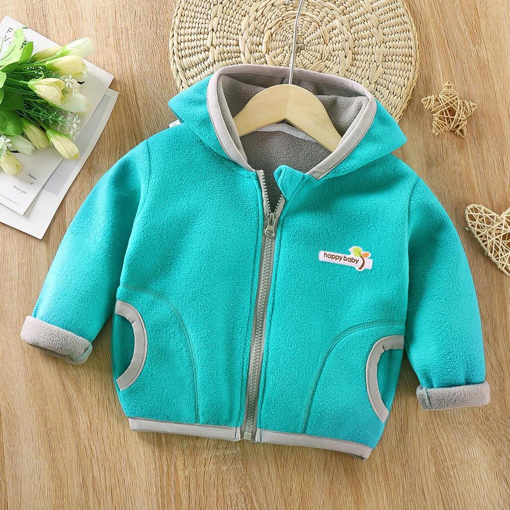 Fleece-Lined Hooded Sweatshirt for Toddlers - Boys & Girls Autumn/Winter Collection