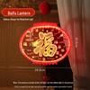 YIXI New Year 3D LED Blessing Lantern Decoration