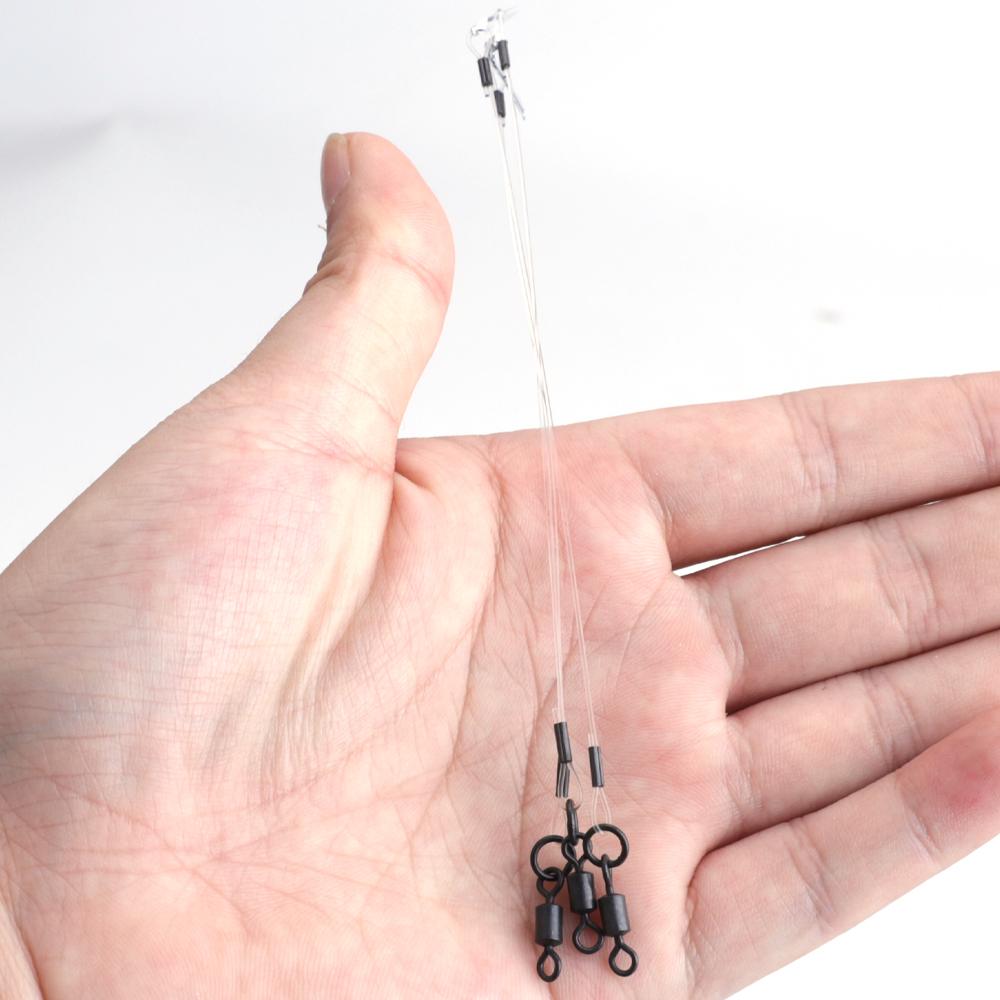 FTK Carp Fishing Link - 3pcs High Carbon Steel Connecting Ring Spinner Fishing Gear with Line Carp Fishing Accessories