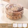 Rotating Double-Layer Snack and Fruit Tray