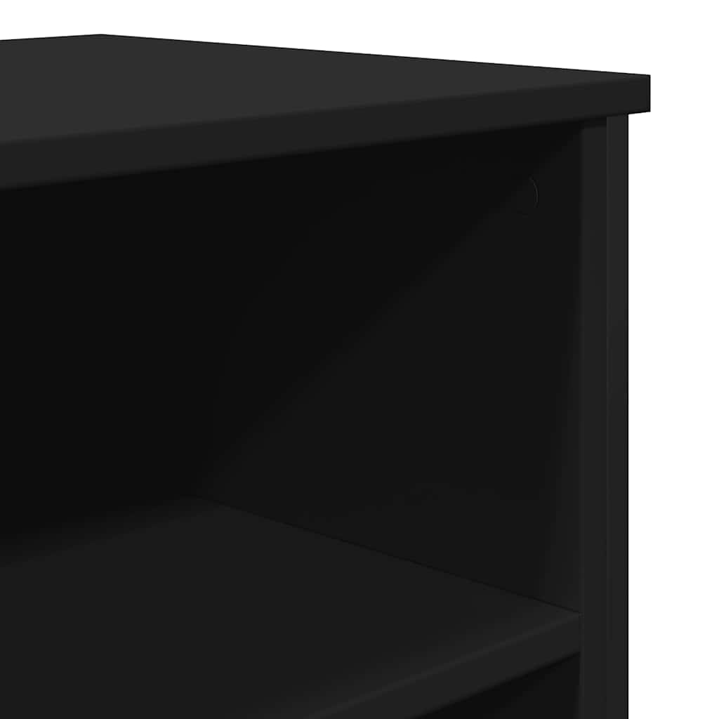 Sideboard Black 91 x 35.5 x 74.5 cm Particleboard