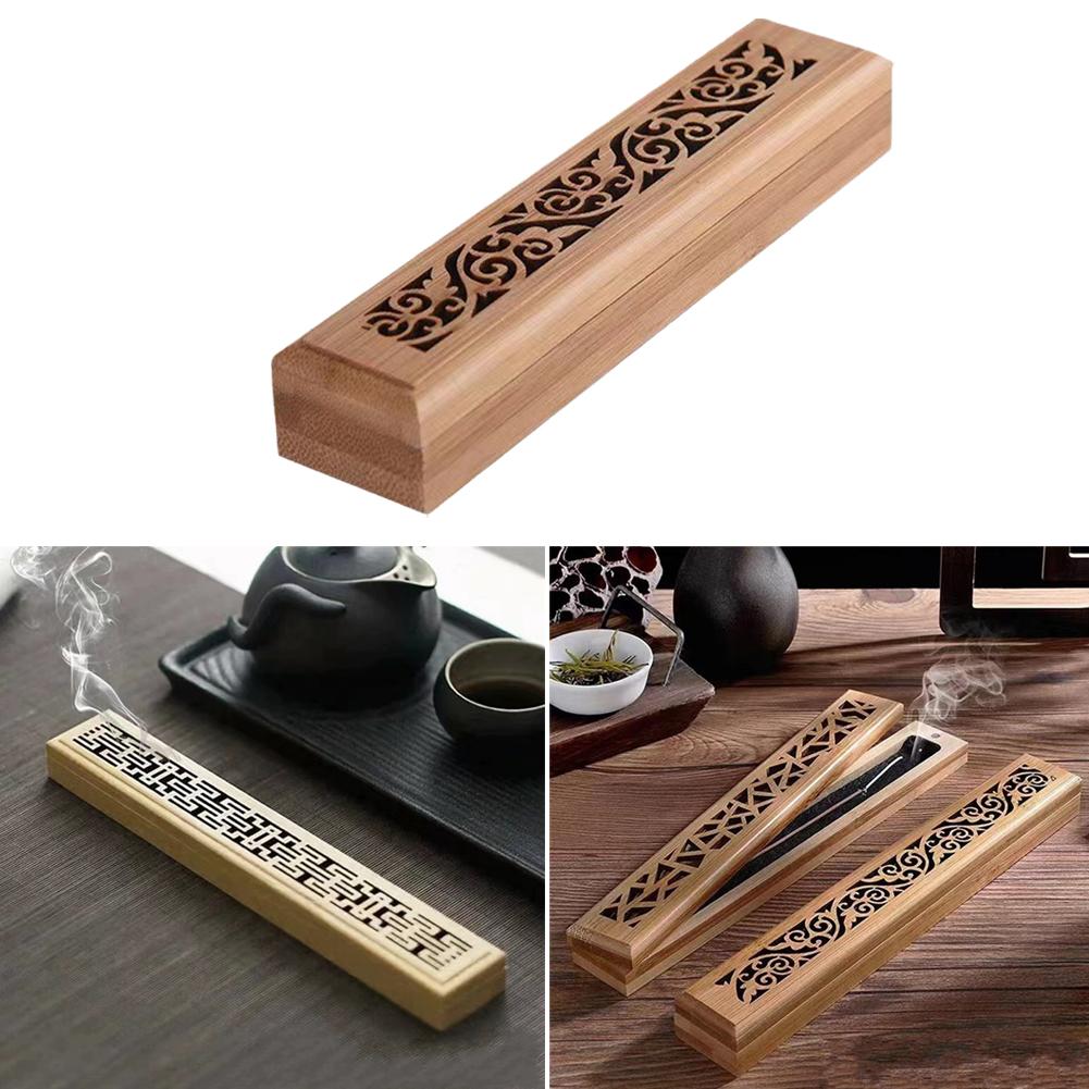 Bamboo Bamboo Board Incense Holder Natural Anti-Ash Flying Incense Ash Catcher Japanese Style Eco-friendly Incense Stick Holder