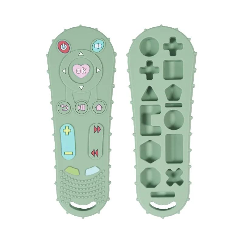 Baby TV Remote Control Teether Silicone Baby Anti-Eating Gloves Pacifier Bracelet Teething Stick Biting Toy Baby Care Accesorios