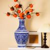 Large Antique-Style Blue and White Jingdezhen Porcelain Vase for Living Room or TV Cabinet Décor