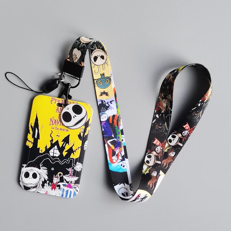 

New The Nightmare Before Christmas Lanyard For Key ID Credit Card Cover Pass Mobile Neck Straps Badge Holder Accessories