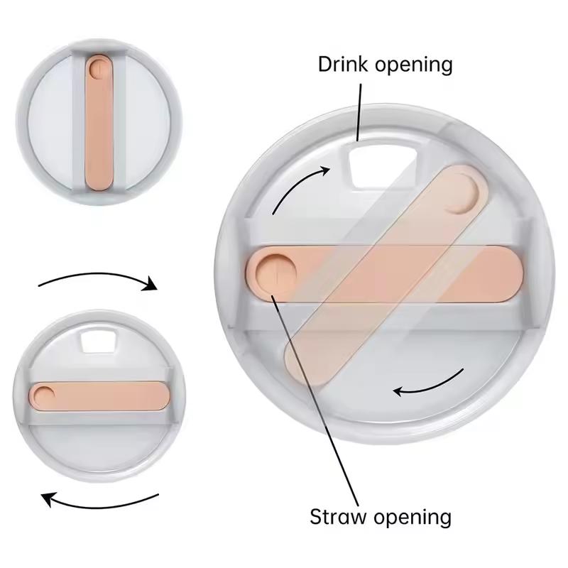 40 Oz for Stanley Thermal Water Bottle Cover Coffee Cups Flip Straw Cap Replacement Spill Proof Mugs Tumbler Lid Accessories