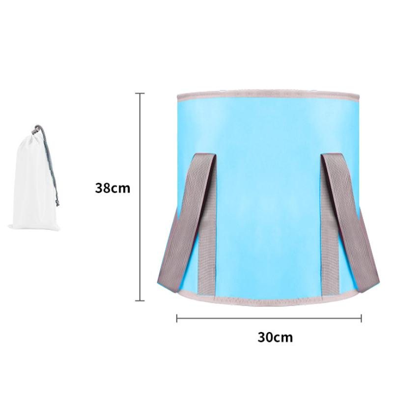 Foldable Foot Bath Bucket Portable Soaking Basin With Carry Handles Thickened Fabric For Home Spa Foot Wash And Daily Relaxation Use