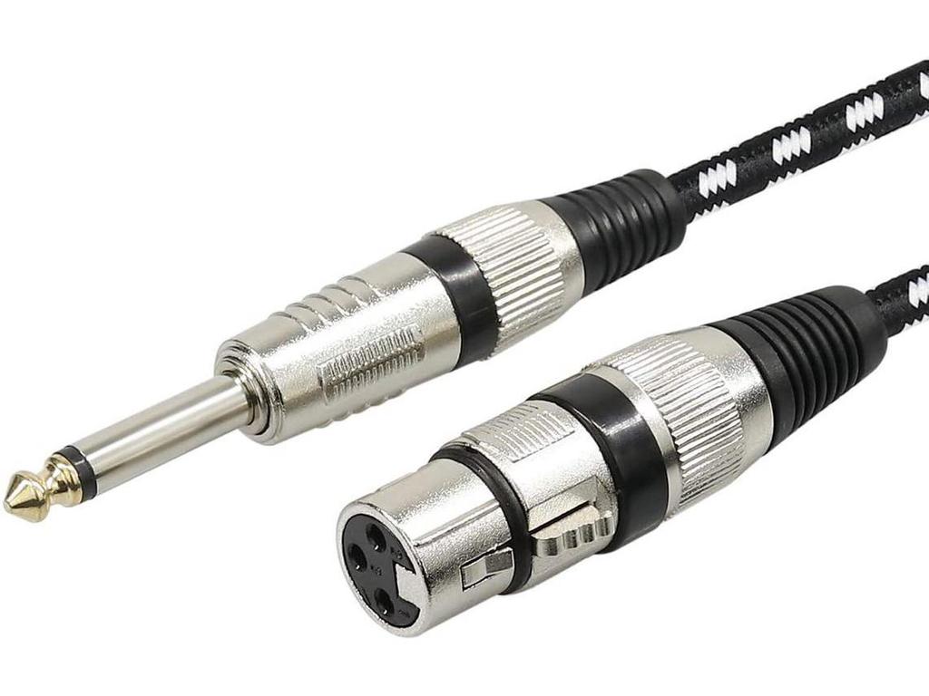Verstärker-Mischpult: 6,5 mm auf XLR Mikrofonanschluss Lautsprecher-Adapterkabel
