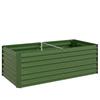 Raised garden bed, rectangular, galvanized steel tubes, 180 x 90 x 59 cm