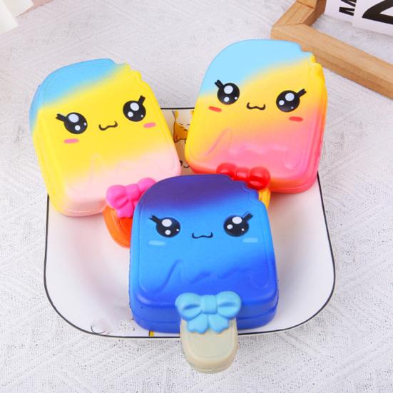 Ice Cream Bar Squeeze Toy Slow-Rising PU Fidget for Stress Relief Cute