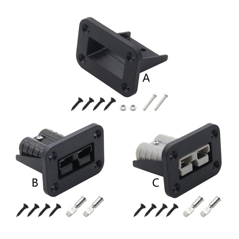 50 Amp Connector Plug for Andersons Plug Universal Flush Mount Recessed Plate