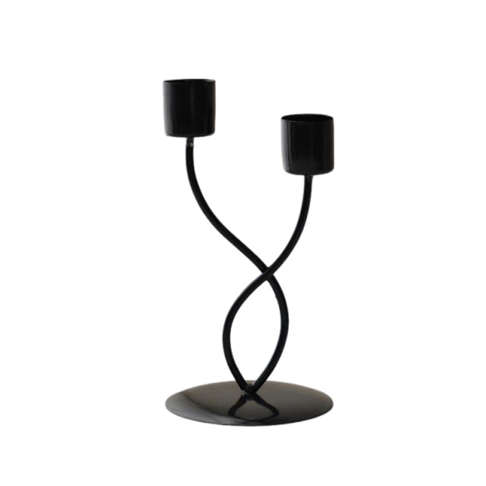 Romantic Candle Holder European Style Iron Candles Stand Long Candle Candlestick  Photo Props