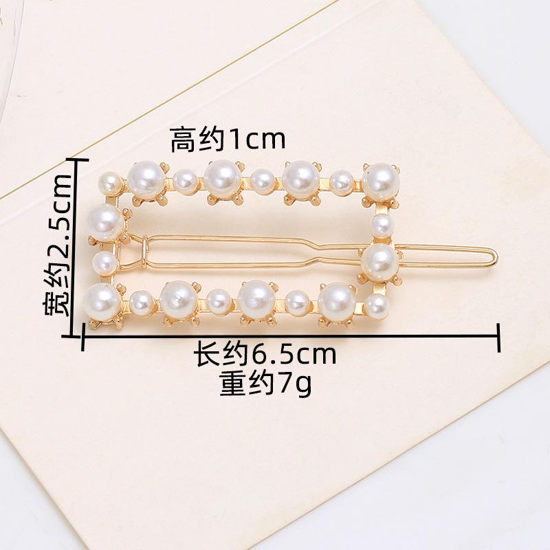 Pearl Hairpin, Advanced Sense, Exquisite Women'S English Alphanumeric Text Hairpin, Female Side Clip, Word Clip