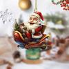 Waterproof Christmas Motorcycle Toilet Sticker – Santa Claus Decoration
