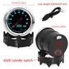 52mm Car Oil Press Meter RPM Boost Water Temp Oil Temp Air Fuel Ratio Voltage EXT Temp Meter 7 Color Backlight Gauge For 12V Car
