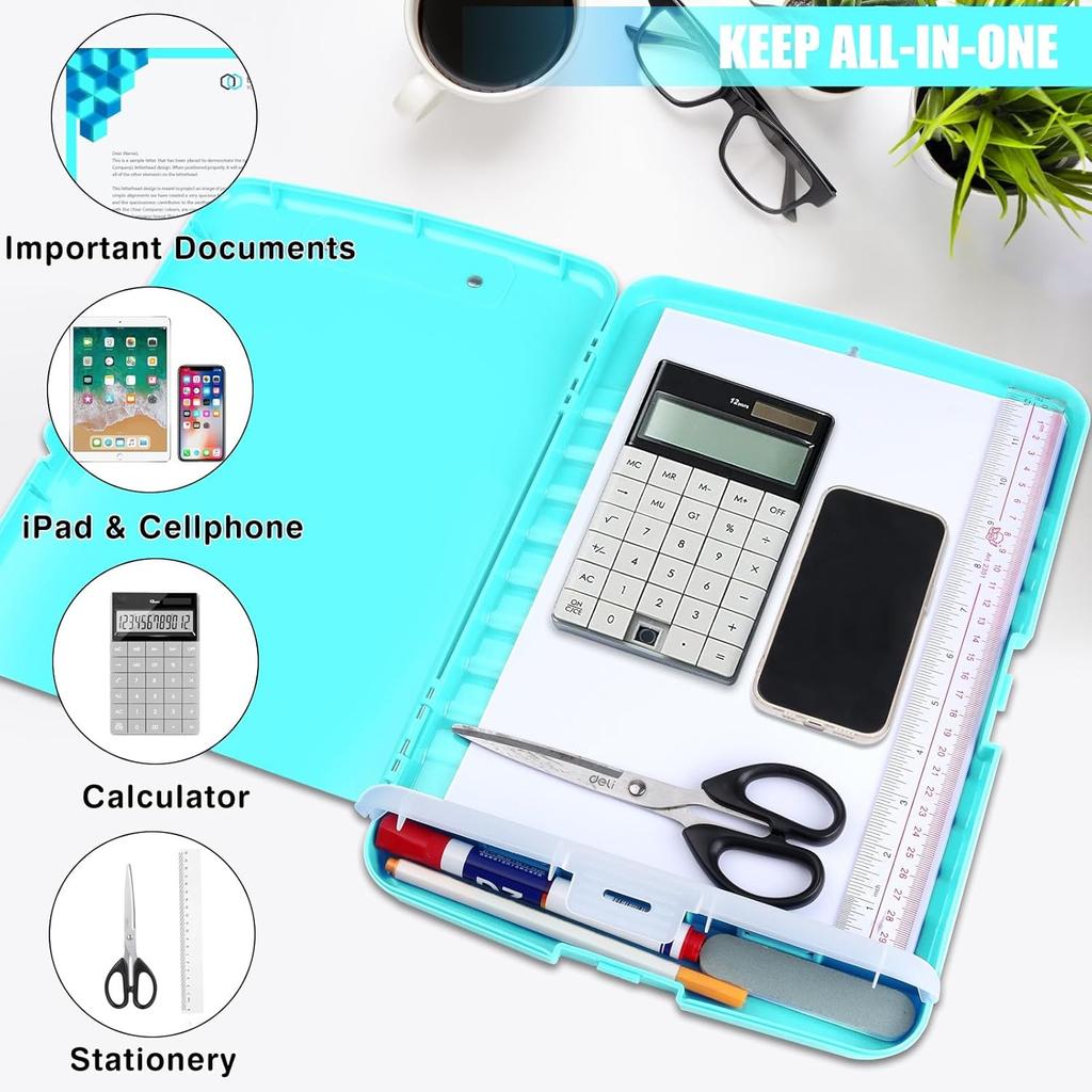 High Capacity Storage Clip Board Box Clipboard Wtih Pen Holder File Box Nursing Teacher Clipboard Folder for Office School Work
