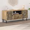 VidaXL TV Stand, Television Cabinet with Doors and Drawer, TV Unit with Storage Living Room, Retro, Wood 358226