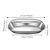 Heat-resistant Fish Serving Plate Stainless Steel Steaming Tray Durable Serving Tray  Cooking