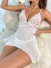 High-end quality new erotic underwear sexy temptation perspective hot backless suspender skirt with underwear