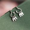 1 Pair of Unique Fish Hooks, 3 Small Fish Short Tassel Earrings, Simple and Cute Earrings for Girls