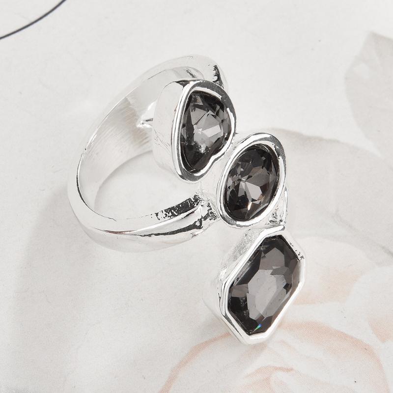 Minimalist Rhinestone Open Ring For Women Korean Fashion Geometry Adjustable Knuckle Ring Party Jewelry Lady Gift