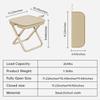 0.6kg Ultralight Folding Stool - 330lb Capacity Aerospace Aluminum (Camping/Fishing/BBQ Essential)