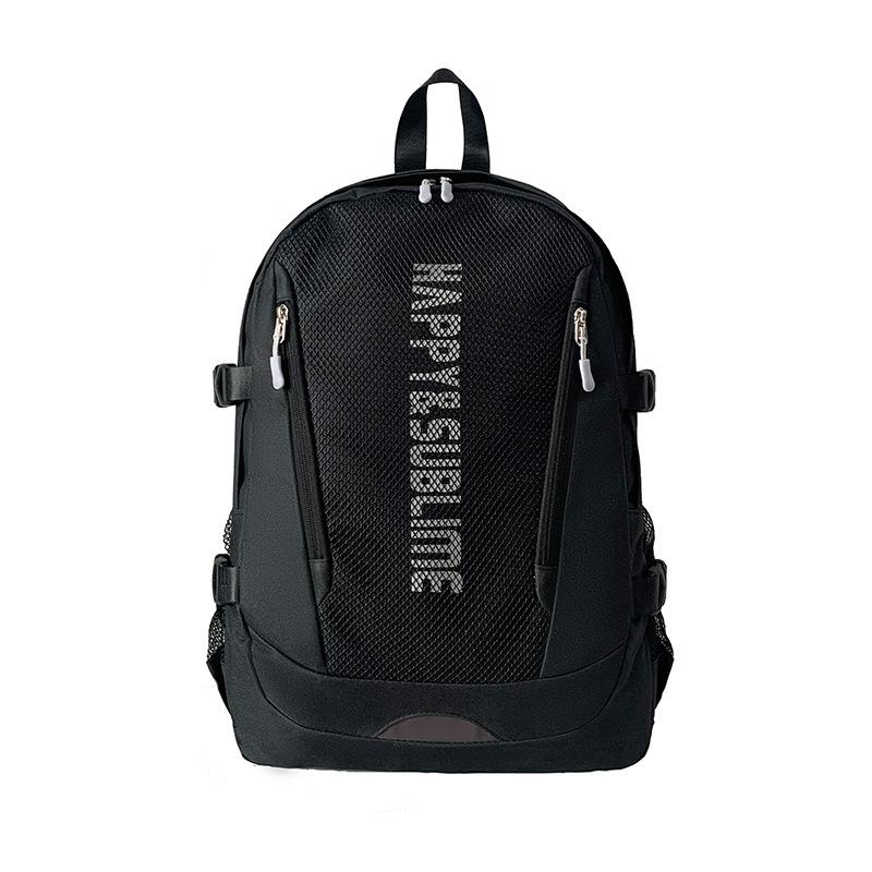 Reflective letters Simple neutral large-capacity student schoolbag High sense Japanese junior high school student backpack