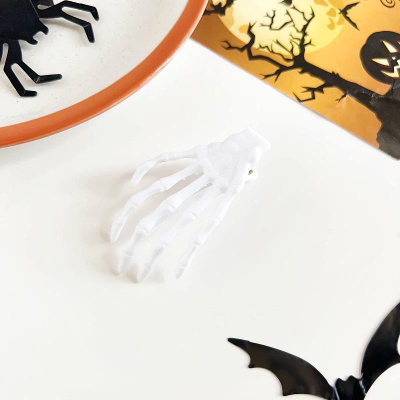 Halloween Κρανίο Harajuku Οστό Χεριού Κλιπ Μαλλιών Πλαϊνό Κλιπ Εορταστική Ατμόσφαιρα Χέρι Φαντάσματος Κλιπ Κορυφής Αξεσουάρ Μαλλιών