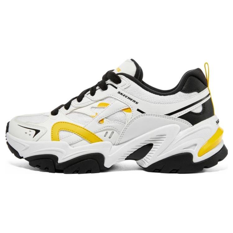 (WMNS) Skechers Sport Stamina V2 Shoes White Black Yellow Women s 896154-WYL EU 36