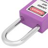 38mm   Padlock Insulating Industrial Plastic Nylon PA Steel for Chemical Electric Power Nuclear Energy(Purple )
