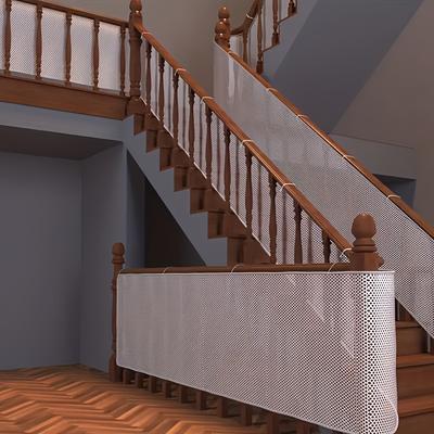 1 Ensemble Filet de Balcon Épaissi Filet de Rampe d'Escalier Protection Chute Animaux 6 5x2 9 Pieds Filet de Sécurité Durable