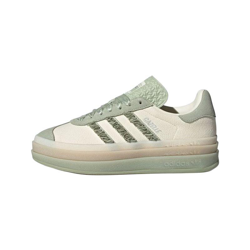 Adidas Originals Gazelle Comfortable Fashion Durable Low-Top Sneakers Women Sneakers Green JR8373