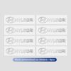 Car Emblem 3D Metal Anywhere Badge Decal Decoration Stickers For Hyundai Genesis N-LINE I10 I20 I30 I40 IX20 IX35 Kona Tiburon MM15