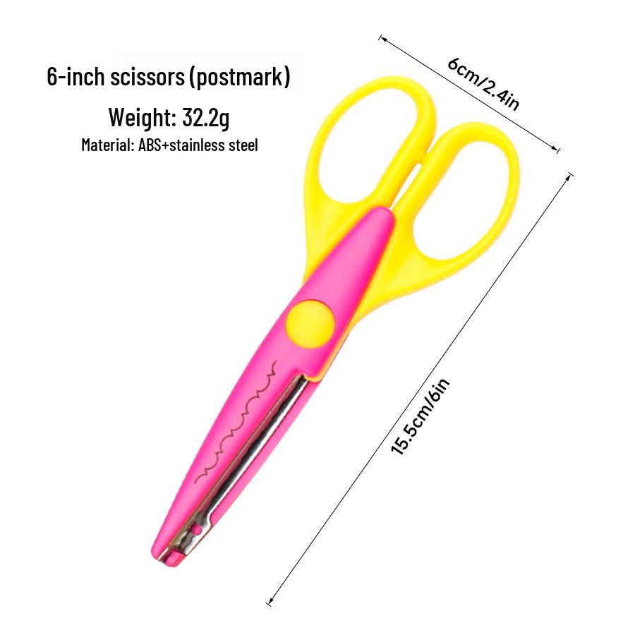 

6-inch Personalized Creative Children s Safety Lace and Photo Scissors