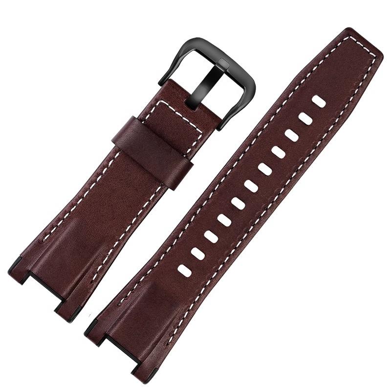Voor Casio G-SHOCK GST-S130/S110/S120/W130L GST-210/B100/W300 Echt Lederen Horlogeband armband Mannen nylon Horlogeband 26mm