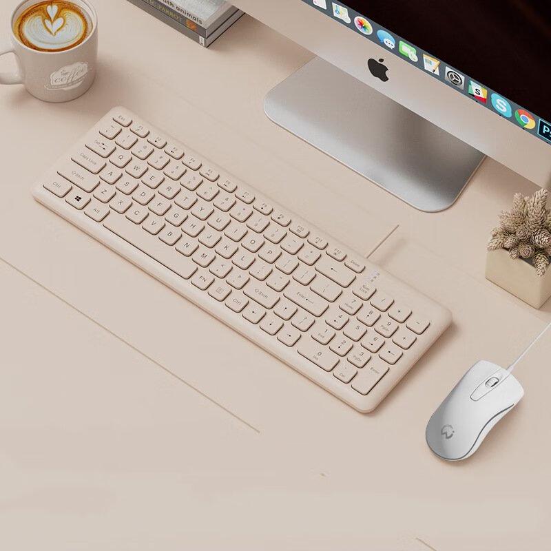 Qisha Wireless Office Keyboard and Mouse Combo