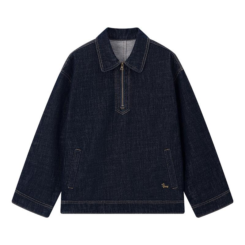 ELLE KIDS Girls Washed Denim Zipper Jacket 160