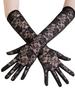 Elastic Lace Short Gloves, Driving, Non,, Women's Thin Gloves