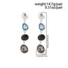 IngeSight.Z Creative Trendy Irregular Acrylic Rhinestone Drop Earrings Women Charm Jewelry Piercing Earrings Accessories Gifts