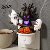 Halloween Night Light Light Plug-in Resin Seesaw Ghost And Dead Tree Child-friendly Lamp Waterproof Spooky Decor for Bedroom Party Ornament Scary